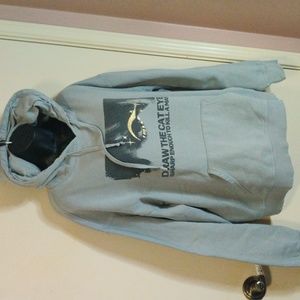 Taylor Swift Official Midnight Vigilante Shit Draw The Cat Eye Gray Fleece